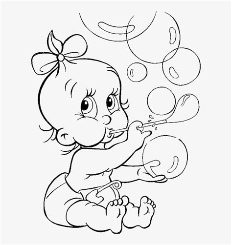 baby  bubbles coloring page  printable coloring pages  kids