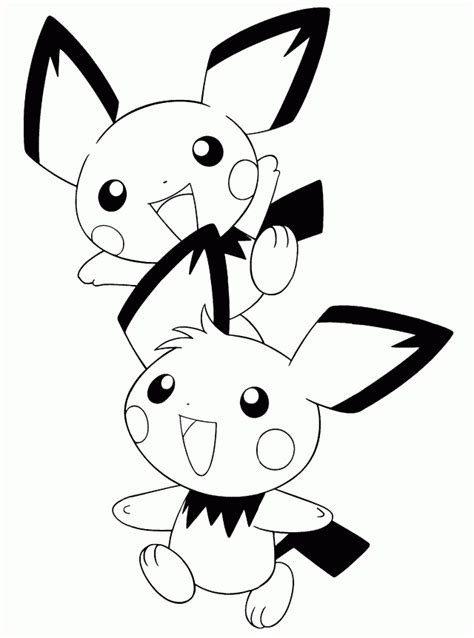 pichu coloring pages coloring home