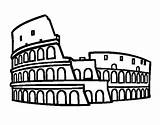 Coliseo Romano Dibujos sketch template