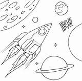 Coloring Spaceship Pages sketch template