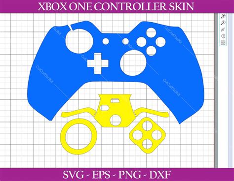 xbox  controller skin cut file svg eps dxf png etsy canada