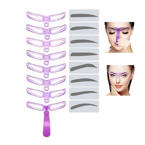 eyebrow shaping stencils grooming shaper template makeup tool kit