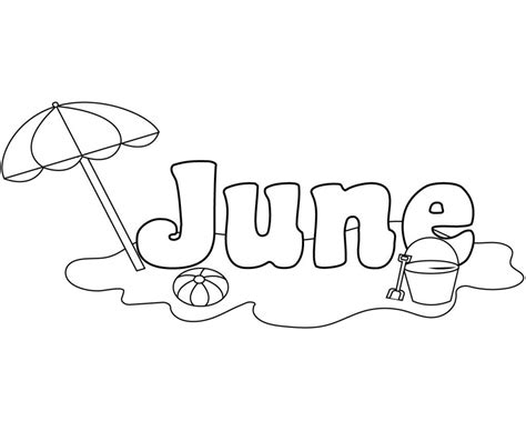 printable june coloring pages summer coloring pages coloring