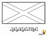 Coloring Pages Flag Jamaica Flags Kids National Country Jamaican Color Printable Children Colouring Facts Book Colors Boys Fun Gif Clipart sketch template