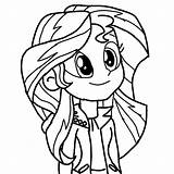 Shimmer Sunset Coloring Equestria Girls Pages Mlp Pony Little Book Colouring Color Uploaded User Open Discover sketch template