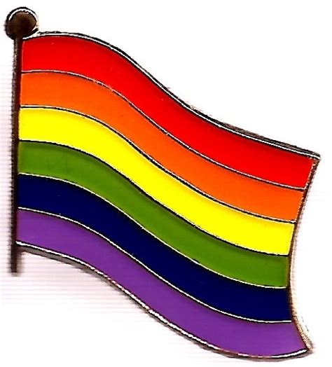 rainbow flag lapel pin gay pride pins