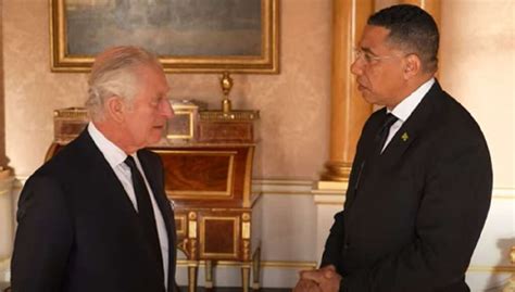 Jamaicas Prime Minister Andrew Holness Meets With King Charles Iii