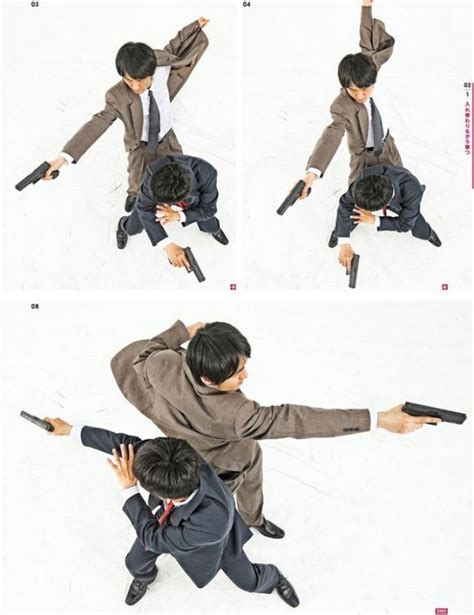 shooting pose 2 police detective men fight bad guy