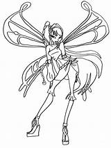 Winx Pages Musa Coloring Club sketch template