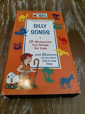 cedarmont kids sing  songs silly songs  vhs rare oop christian ebay