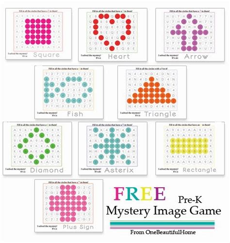 mystery image printable game  homeschool deals