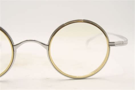 silver and gold round glasses gandhi john lennon windsor style retro