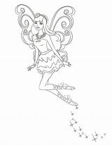 Barbie Coloring Pages Fairy sketch template