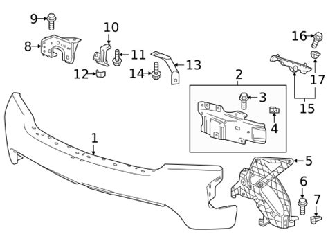 bumper components front   chevrolet silverado  oem parts