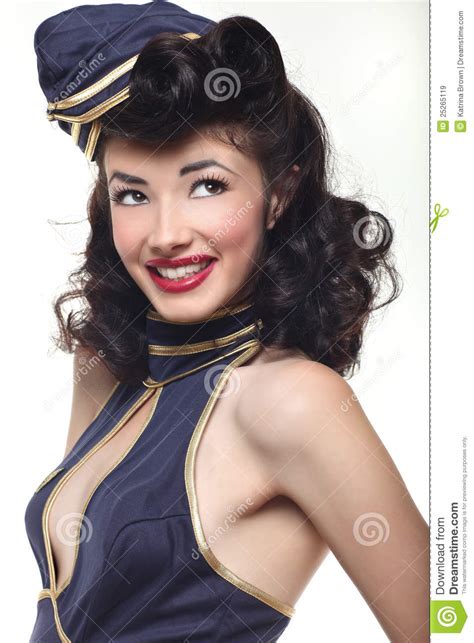 Sailor Pin Up Style Retro Girl Royalty Free Stock Images