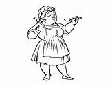 Cook Coloring Woman Coloringcrew Cooks sketch template