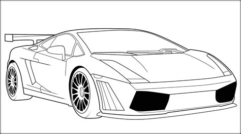 sports car drawing outline  paintingvalleycom explore collection
