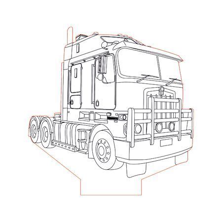 kenworth truck coloring pages