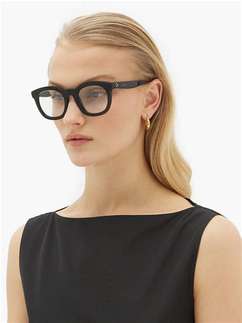 round acetate glasses celine eyewear glasses elegant minimalism