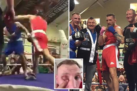 conor mcgregor slammed by boxer for brutal cheap shot during exhibition