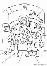 Jake Izzy Coloriage Neverland Imaginaire Coloriez Jack Catégorie sketch template