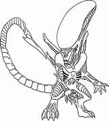 Predator Xenomorph Scary Aliens Trippy Movie Coloring Xcolorings Funny sketch template