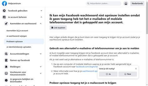 facebook inloggen zonder email