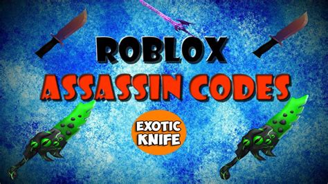 roblox assassin codes   codes youtube