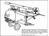 Wwi Coloring Baron Plane Pages Red Graphic Choose Board sketch template