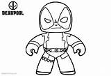 Deadpool Coloring Pages Baby Line Printable Kids Adults Bettercoloring sketch template