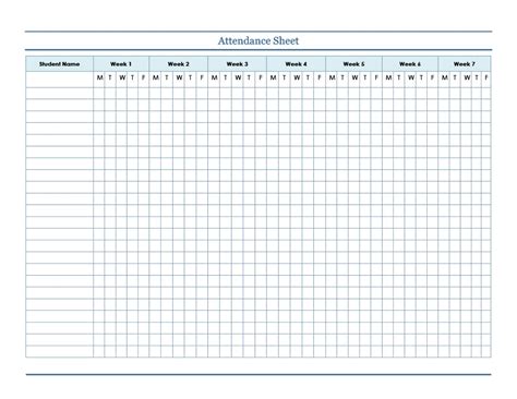 attendance tracker printable calendar template printable monthly yearly