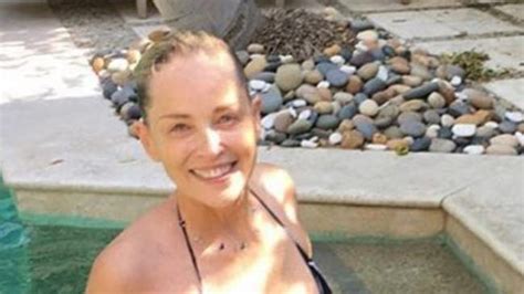 Sharon Stone Bikini Pic 58 Year Old Actress Looks Half Her Age The