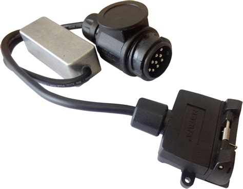 cm trailer plug  pin euro plug   pin flat socket led interface uk caravan elect plugs