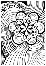 Pages Coloring Therapy Adult Pattern sketch template