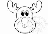 Rudolph Coloringpage sketch template