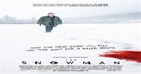 new poster for crime drama the snowman starring michael fassbender