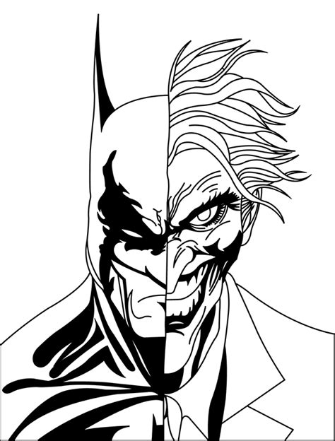 joker clipart coloring page joker coloring page transparent