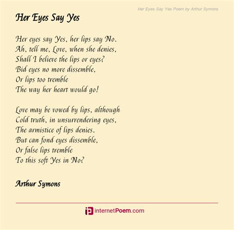 eyes   poem  arthur symons