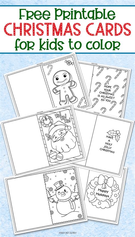 printable diy christmas cards printable templates