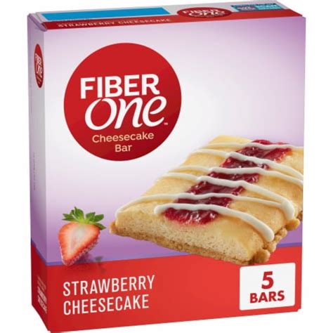 fiber one cheesecake bars strawberry cheesecake snack bars 5 ct 1 35