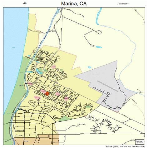 marina california street map