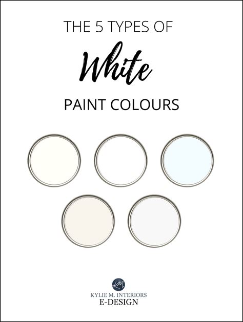types  white paint colors     kylie  interiors