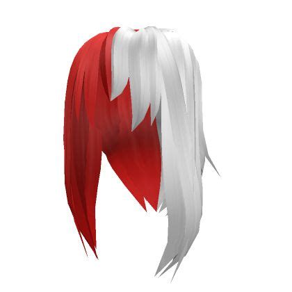long red  white anime hair roblox anime hair red hair roblox roblox