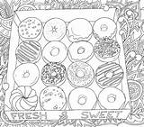 Doughnut sketch template