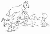 Wolf Coloring Pages Pack Lineart Wolves Printable Kids Drawings Cub Drawing Family Deviantart Anime Color Animal Getcolorings Firewolf Birthday Party sketch template