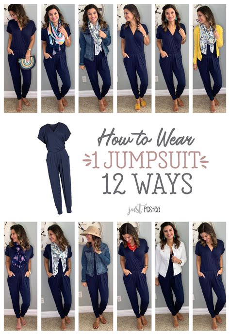 how to wear and style 1 jumpsuit 12 different ways jumpsuit outfit