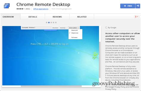 chrome remote desktop  android