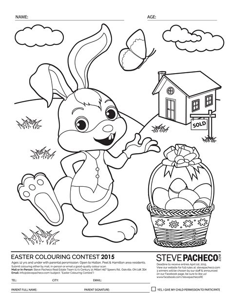 easter contest coloring pages