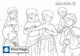 Barnabas Paul Coloring Pages Kids Printable They Called Zeus Speaker Hermes Chief Because Form Human He sketch template