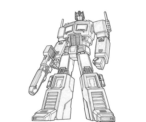 optimus prime coloring pages    print